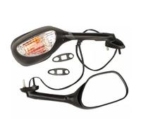 KeYJeY Rétroviseur Moto Rétroviseur Avec Lumières Pour Moto Suzuki GSXR 600 750 2006 2007 2008 2009 2010 GSXR 1000 2005 2006 2007 2008 K6 K7 K8 Rétroviseurs Moto