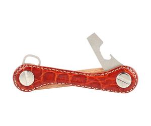 Keykeepa Leather Gestionnaire de clés en cuir 1-12 clés rouge