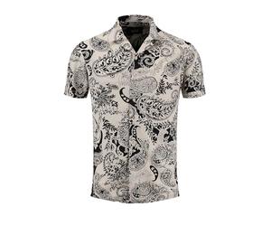 KEYLARGO Klpark 1/2 Patterned Chemise, Noir (1100), XXL Hommes