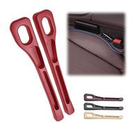 KEYLEON 2 Pièces Remplisseur pour Espace Entre Sièges Auto pour Nissan Qashqai J10 J11 J12 2012-2024 2025, Car Seat Gap Filler Voiture Siège Bouchon D'éCart,Red