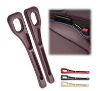 KEYLEON 2 Pièces Remplisseur pour Espace Entre Sièges Auto pour Seat Leon 4 IV KL Sportstourer Kombi AB Bj.2020, Car Seat Gap Filler Voiture Siège Bouchon D'éCart,Brown