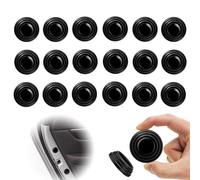 KEYLEON 20 Pièces Amortisseur Porte Voiture pour Polestar 4 2023-2024, Autocollants de Protection en Silicone Antichoc de Portière