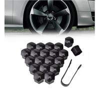 KEYLEON 20 Pièces Capuchons D'écrou de Boulon de Roue pour Ford Kuga - (2013-2019), Cache-écrous de Pneu Hexagonaux Boulon Ecrou Couvre,19mm-Black