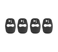 KEYLEON 4 Pièces Couvercle de Serrure de Porte de Voiture pour Citroen DS DS2 DS3 DS4 DS5 DS6 DS7, Couvercle de Serrure de Porte de Voiture en Acier Inoxydable,Black