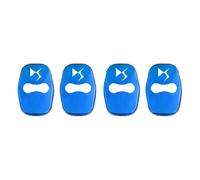 KEYLEON 4 Pièces Couvercle de Serrure de Porte de Voiture pour DS 3 / DS 3 Crossback/DS 4 / DS 5 / DS 7 / DS 7 Crossback/DS 9, Couvercle de Serrure de Porte de Voiture en Acier Inoxydable,Blue