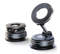 KEYLEON Aimant Telephone Voiture sous Vide pour Mazda CX-5 2 (II) KF I 2017-2024, Support Téléphone Voiture Magnétique Ventouse avec 360°Bras Métallique,Black