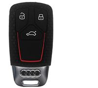 KEYLESS Etui en Silicone pour clé de Voiture WABE Noir Compatible avec Audi A4 A5 A6 A7 TT Q2 Q5 Q7 A8 Q8