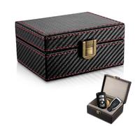 Keyless Go Boîte de protection pour clés de voiture - Protection sans clé - Blindage RFID - Bloqueur RFID - Protection contre les radiations - En cuir de qualité supérieure - Universel