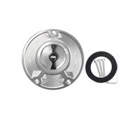 Keyless Motorcycle Fuel Gas Tank Cap Cover Compatible With CBR 600 F4 F3 F2 1991-2008 CBR600 F4I 2000-2017 CBR600RR 2003-2019(Sliver Black)