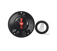 Keyless Motorcycle Fuel Gas Tank Cap Cover Compatible With CBR 600 F4 F3 F2 1991-2008 CBR600 F4I 2000-2017 CBR600RR 2003-2019(Black Red)