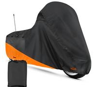 Keyless4U Housse de Moto Noire et Rouge pour Harley Davidson Road King Road Glide Street Glide Electra Glide Low Rider-St Protection Toutes Saisons en intérieur extérieur résistant aux UV