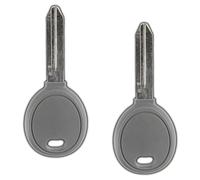 KeylessOption Transponder Chip Uncut Ignition Key Blank Replacement for Y160 (Pack of 2)