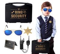 Keymall Boîte de sécurité Ring Bearer - Comprend Une Carte de Demande, Un Badge d'agent spécial, des Nuances, Un Talkie-walkie pour Enfants - Cadeau de Demande en Mariage