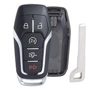 Keymall Coque de clé télécommande pour Ford F150/F250 2015 2016 2017 (FCC ID : M3N-A2C31243300 P/N : 164-R8117) 5 Boutons, Juste Une Coque de clé