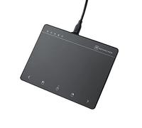 KEYMECHER Mano Pavé Tactile Filaire Multi-gestes pour Windows, Souris USB Mince pour Ordinateur, PC et Ordinateur Portable (Plastique Noir, Compatible)