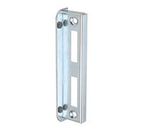 KeyMet GmbH - Gâche - Loquet de porte - 200 x 41 x 2 mm - Argenté - Métal - Fixation de porte