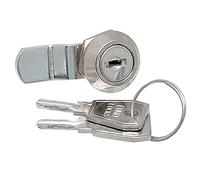 KeyMet Serrure à levier de 8 mm, serrure pour meubles et boîte aux lettres en acier allié, verrou à clé, idéale pour armoires, meubles et boîtes aux lettres