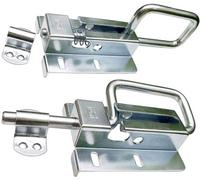 KeyMet Verrou de porte en argent galvanisé, 120/12 mm