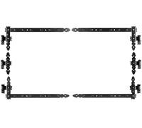 KeyMet WINKELBAND Bandes d’angle Porte Noir Largeur 5 cm, Laqué