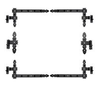 KeyMet WINKELBAND Bandes d’angle Porte Noir Largeur 5 cm, Laqué