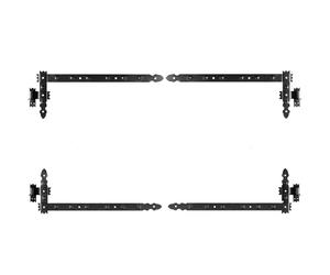 KeyMet WINKELBAND Bandes d’angle Porte Noir Largeur 5 cm, Laqué