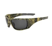 keynoyin Lunettes de soleil pour sports de plein air, camouflage de pêche, lunettes de soleil polarisées tactiques - Monture camouflage + gris polarisé