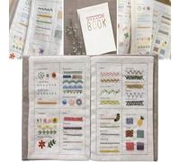 KeyoGoS Livre de points, livre de points, broderie B OOK, échantillon de point B OOK avec nom de point de broderie pour débutants et amateurs de broderie (2)