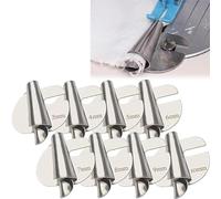 KeyoGoS Lot de 8 pieds ourleurs roulés à coudre, 3 à 10 mm, pied presseur en acier inoxydable pour machine à coudre pour la maison, accessoire de machine à coudre (mélange)