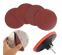 Keyohome Lot de 12 disques de ponçage de 12,7 cm pour perceuse, meuleuse, outils rotatifs avec tampon de ponçage et tige