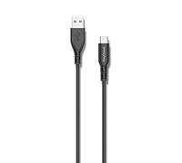 Keyouest - Câble USB-C vers USB-C eKOgreen 3A - Câble 3 M, Power Delivery - Charge et Synchronisation - 100% Plastique Recyclé Post-Consommation, Certifié - Blanc