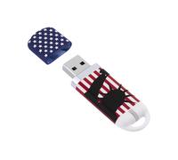 KeyOuest KO011287 : Clé USB 2.0 Type-A 16Go, 68x20x7mm, 30g, Noir/Bleu/Rouge/Blanc, Compatible Windows et Mac OS 8.6 à macOS 10.12