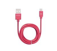 KeyOuest KO016428 Câble USB 2.0 A vers Micro-USB B, 1.2m, Rouge, Connecteurs Mâle, Plug & Play, Poids 10g