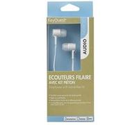 KeyOuest NORDIC - Écouteurs avec micro - intra-auriculaire - filaire - jack 3,5mm - blanc Blanc G
