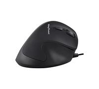 KeyOuest - Souris Filaire Ergo Confort - Souris pour Droitiers, 6 Boutons, 1000 à 3200 Dpi - Compatible PC et Mac, Plug & Play - Noire