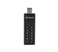 Keypad Secure USB 3.0 Flash Drive, 128GB, Black 128 GB