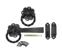 keypak 040701N Loquet de portail à anneaux torsadés Noir