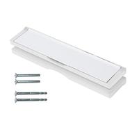 Keypak Boîte aux Lettres avec Porte à Manches de 30,6 cm - Rabat Anti-claquement et Boudin de Porte pour Portes en uPVC, Composite et Bois de 40 à 80 mm (Blanc)