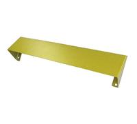 Keypak Capot de sécurité pour boîte aux lettres 344 mm - Protection anti-buée et plaque de sécurité pour portes en uPVC, composite et bois (or foncé)