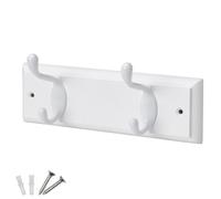 Keypak Portemanteau Mural à 2 Crochets, Blanc, 2 Hook