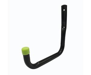 keypak ST7002H Crochet de rangement multifonction pour garage, 17 cm, résistant à la rouille, support mural utilitaire pour atelier, abri de jardin, garage, capacité de charge de 30 kg (noir)