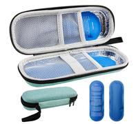 KeyQueen Pochette Isotherme Insuline Sac Isotherme à Insuline avec 2 Poche de Gel Poche Glacière Trousse à Insuline Sac Isotherme Medicament Voyage pour Diabétique (Vert)