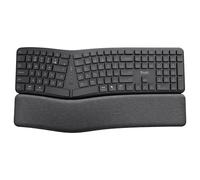 Trust Keyra ERGO Wireless Multi Keyboard DE Bluetooth, sans fil Clavier ergonomique allemand, QWERTZ noir