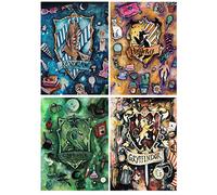 KEYRANKE Lot de 4 peintures au diamant pour enfants, kits d'art diamant en cristal pour décoration murale d'intérieur (30,5 x 40,6 cm)