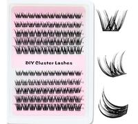 KEYRI 120 Pièces Faux Cils Individuel Individual Eyelashes Extension Cils pour Tous les Looks de Maquillage Kit Faux Cils DIY Kit Extension Cils pour Filles et Femmes (8-16mm Mix)