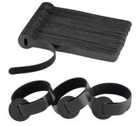 KEYRI Lot de 70 Attache Cable Réutilisables 150mm x 12mm, Serre Câble Sangles de Management des Câbles Réglables en Nylon pour Cordes et Gestion des Câbles Organisateur Jardin Bureau Maison (Noir)
