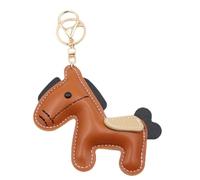 Keyring en cuir - 1 * porte-clés de cheval | PEGASUS HORTS CLAYRINGS | Purse Prendant Little Horse Shape | Anneau de clé d'animaux pendentifs | Porte-clés en cuir pu pour sac à main sac à dos meille