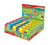 KEYROAD Colour Mate Lot de 24 taille-crayons en plastique Motif dessin animé Pour enfants, étudiants et enfants d'âge préscolaire Pour l'école, la maternelle et la maison