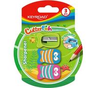 Keyroad CUTTER FISH aiguisoir plastique simple 3 pièces blister