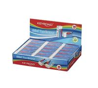 Keyroad KR970981 Lot de 30 gommes universelles pour crayons et crayons de couleur, en caoutchouc, couleur : blanc