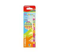 Keyroad Crayons de couleur arc-en-ciel hexagonaux - 12 pièces/graphite douce/couleurs mélangées/adultes et enfants/trou de suspension, KR971762
